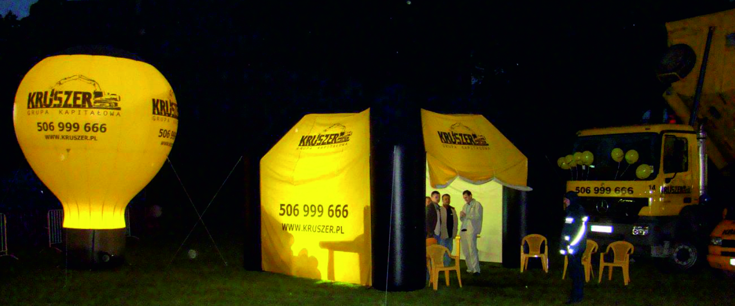 Nadmuchiwane namioty reklamowe z nadrukiem - namiot pneumatyczny