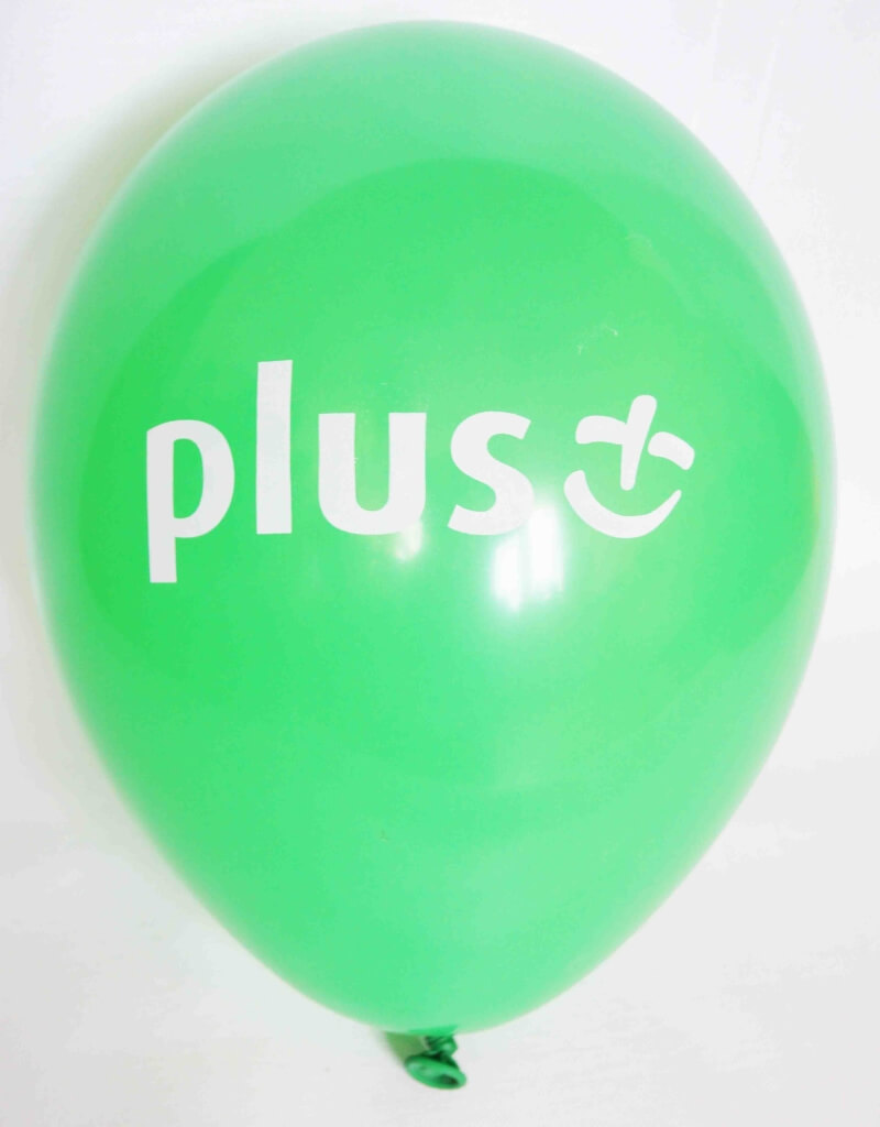 Balonik reklamowy z nadrukiem Plus